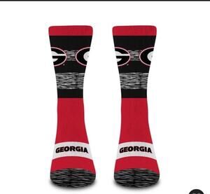 NWT Socktastic Georgia Bulldogs NCAA Mixer Crew Socks Men's Size Large 10-13